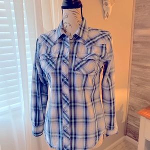 Cumberland outfitters size small western roper bilgy button snap